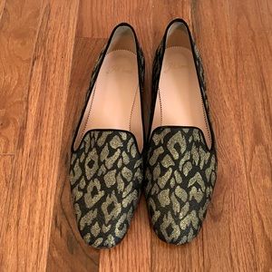 J. Crew Leopard “Smoking Slipper”